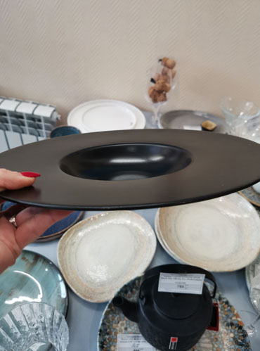 посуда черная для ресторана 2023